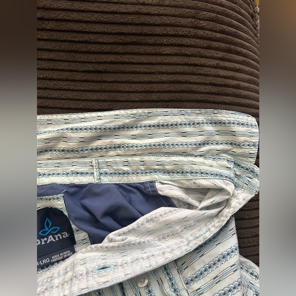 Prana Button Down Organic Cotton Mens Short Sleeve Relaxed Fit Shirt Sz XL - Picture 11 of 13